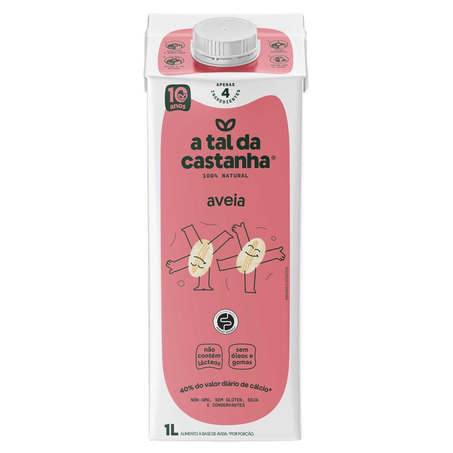 Bebida Vegana A Tal da Castanha 1 Litro - Aveia - Orgânica