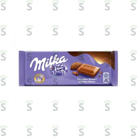  Chocolate Milka Dessert Ao Leite Recheio de Mousse 100g