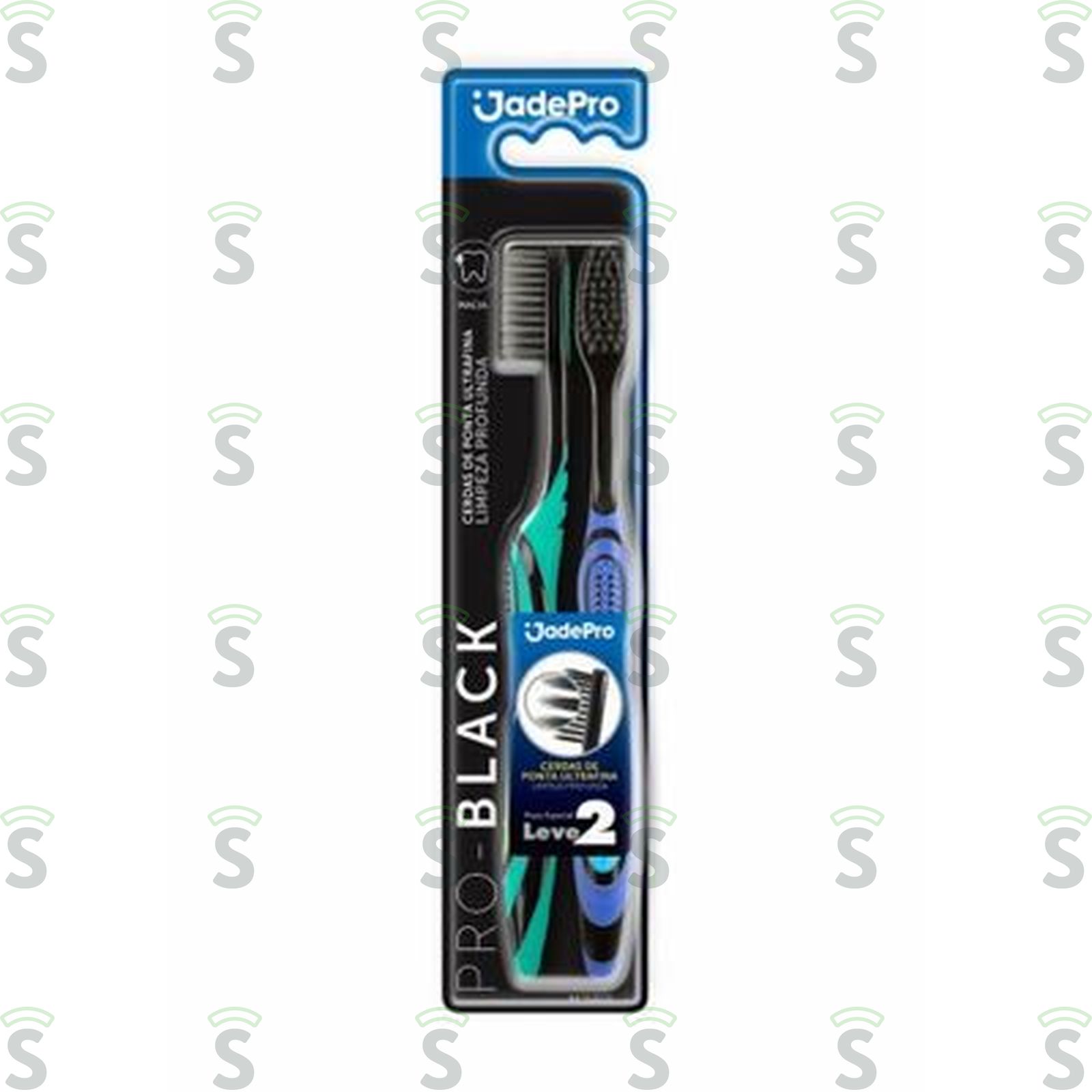 Jadefrog-escova pro black c/2 macia ref.732