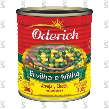  Ervilha e Milho Oderich Lata 200g