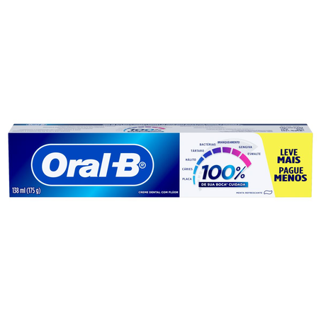 Creme Dental Oral-B 175g - 100% - Leve Mais, Pague Menos