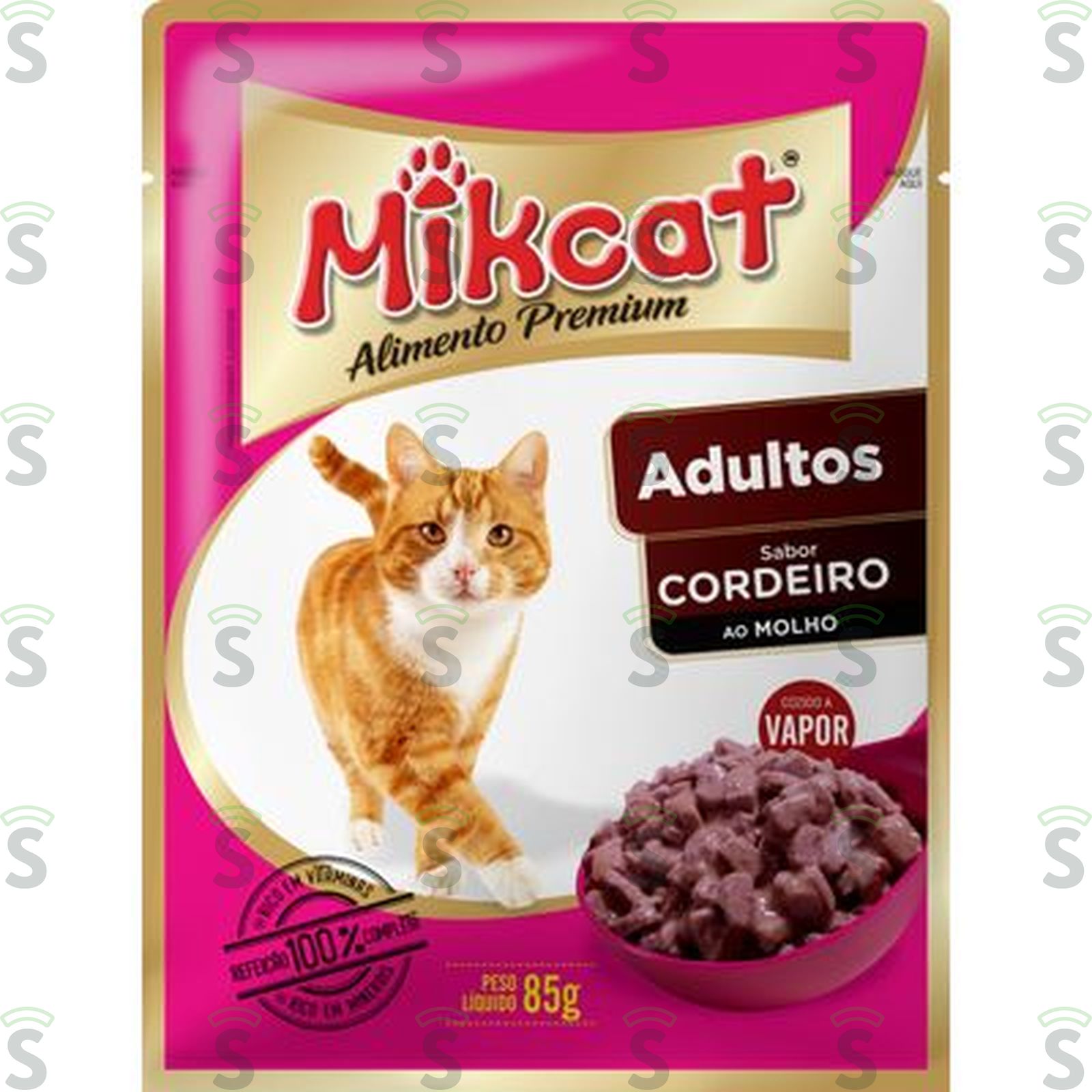 RACAO MIKCAT SACHE 85GR ADULTO CORDEIRO