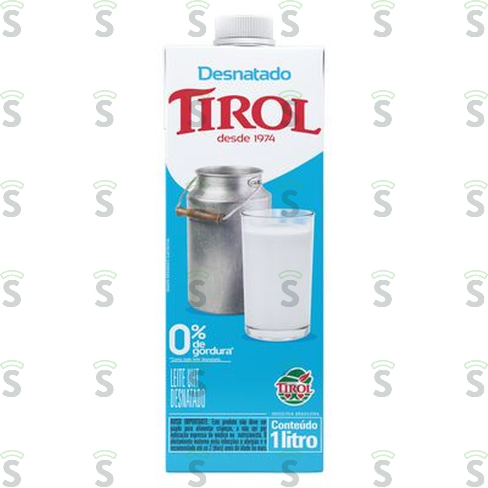 Leite Longa Vida Desnatado Tirol com Tampa 1LT