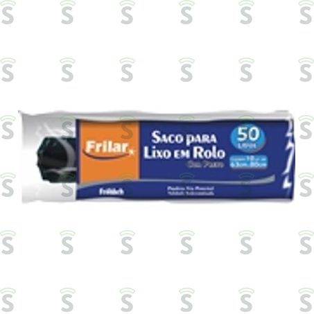  Saco de Lixo Frilar Azul 50l 10 Un