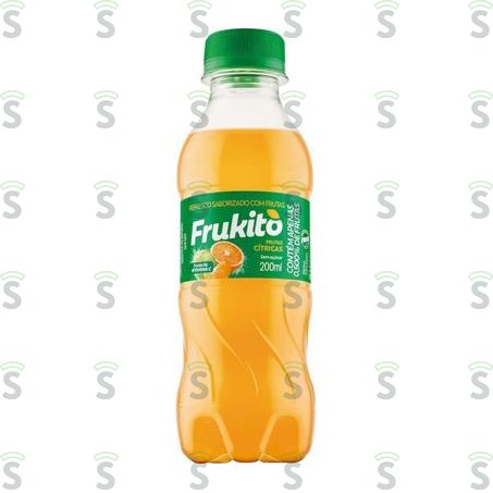  Refresco Saborizado Frukito Sabor Frutas Cítricas Garrafa 200ml