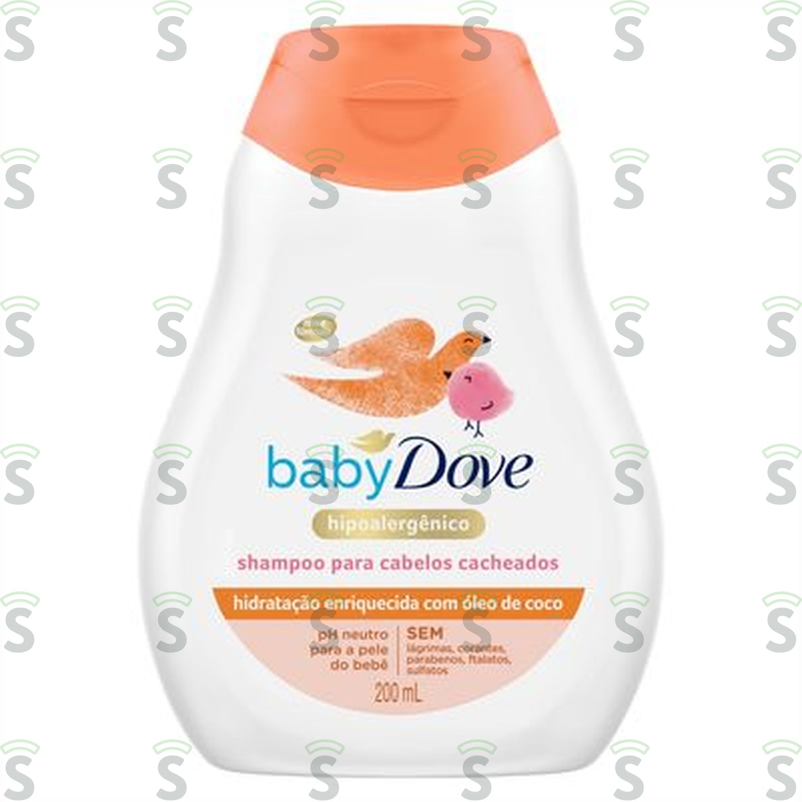 Shampoo Hidratação Enriquecida Baby Dove Cabelo Cacheado Frasco 200ml