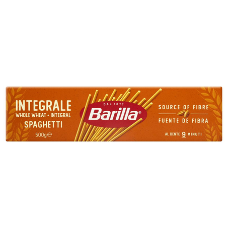 Massa Barilla 500g - Spaghetti Integrale