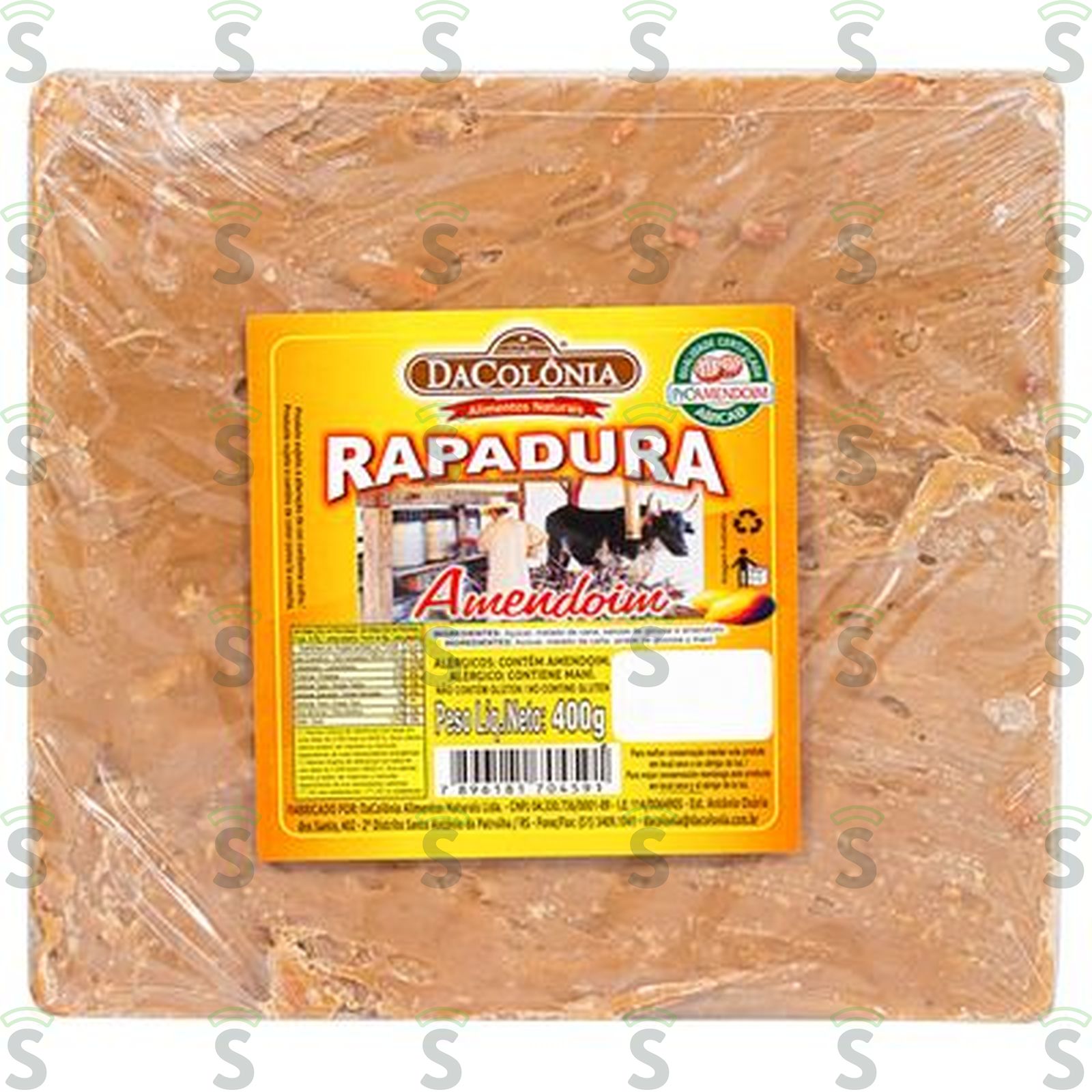 Rapadura de Amendoim Dacolônia 400G