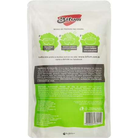 Massa Instantânea Bifum 67g - Legumes