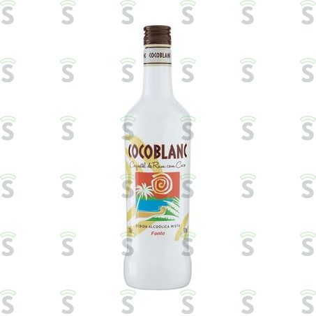  Coquetel Alcoólico Cocoblanc Rum Com Coco Garrafa 670ml