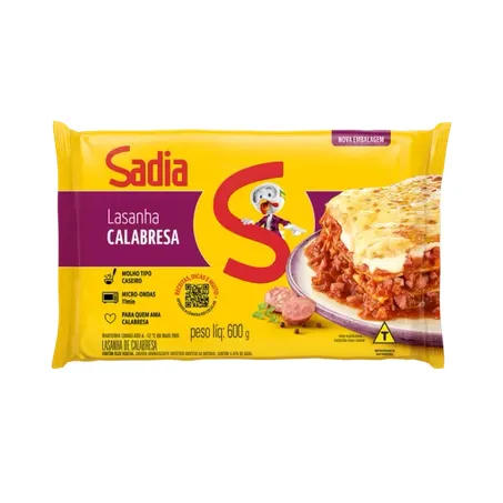 Lasanha Sadia Calabresa 600G