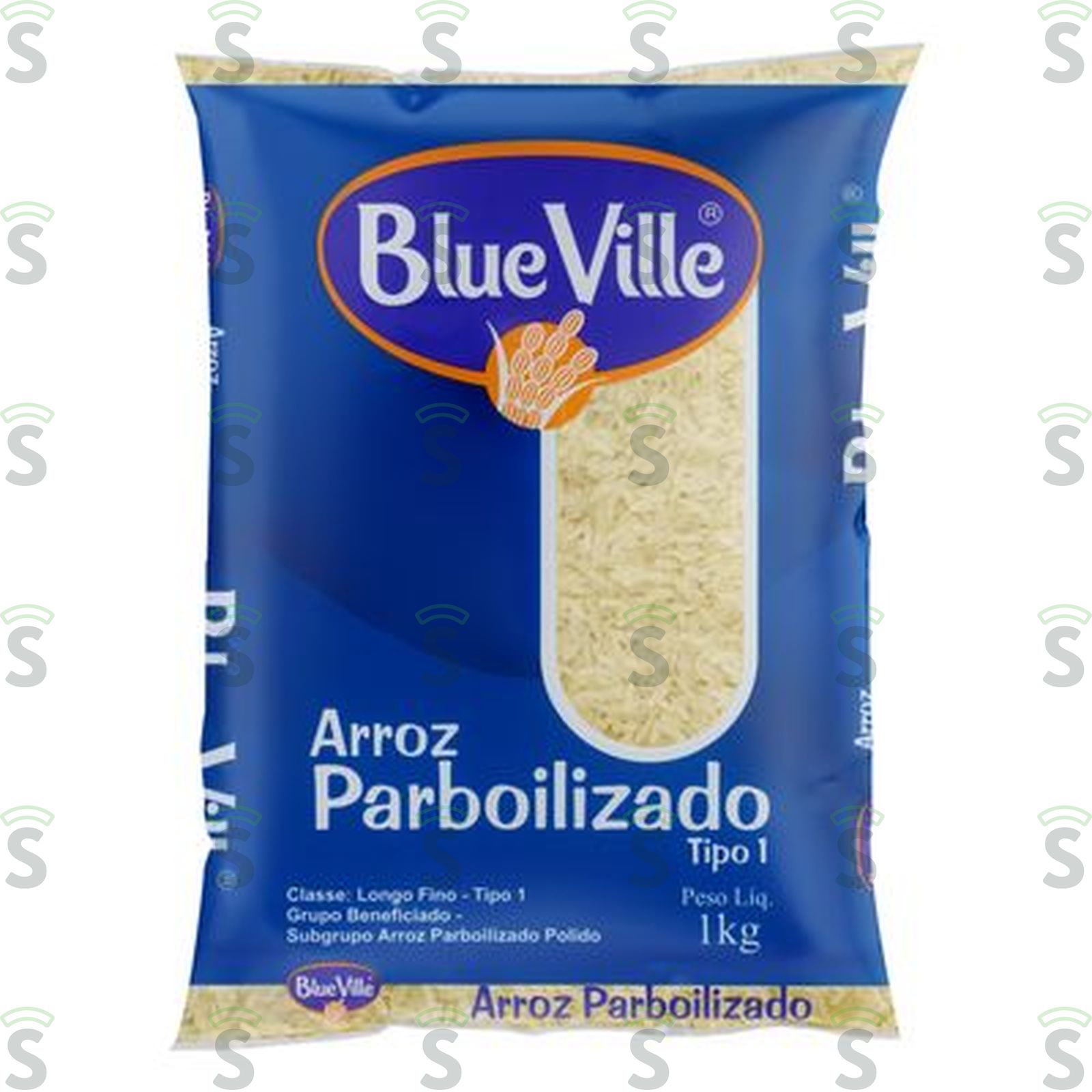 Blue ville-arroz t-1 1kg parboilizado