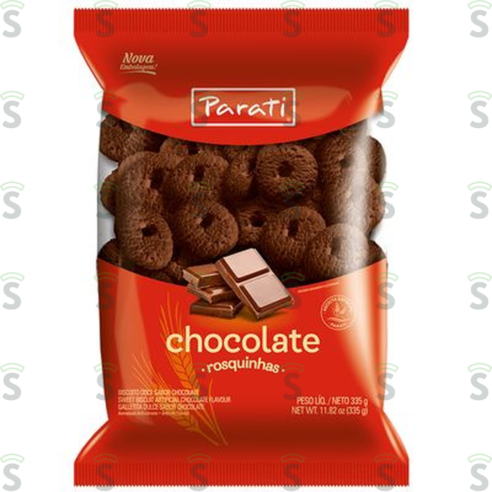 Biscoito Doce Parati Rosquinhas Radcau Chocolate 335G