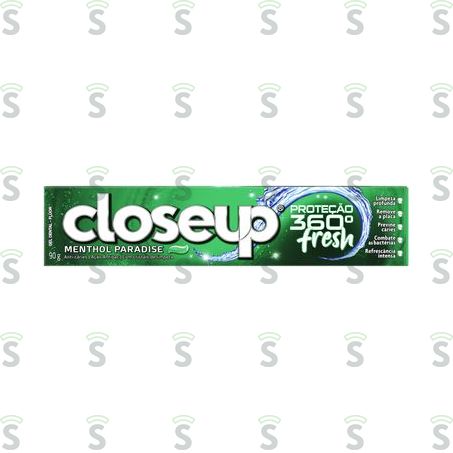  Gel Dental Com Flúor Closeup Fresh Action Menthol Paradise Caixa 90gr