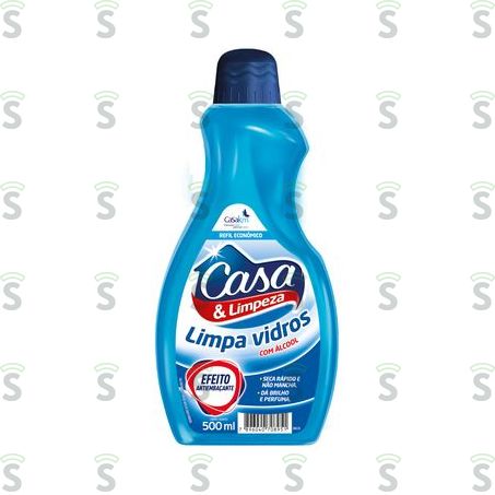  Casa Limpeza-limpa Vidros 500ml Refil
