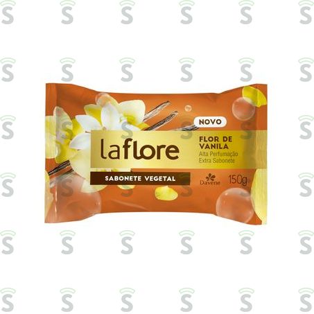 Sabonete Barra Vegetal Flor de Vanila Davene La Flore 150g