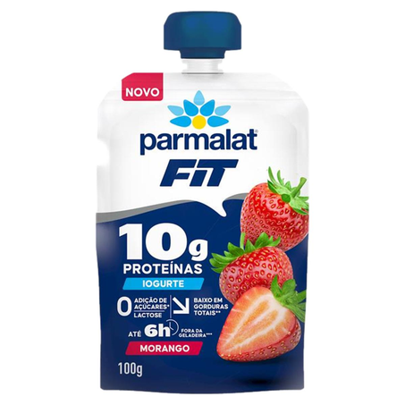 Iogurte Fit Parmalat 100g - Zero Lactose - Morango
