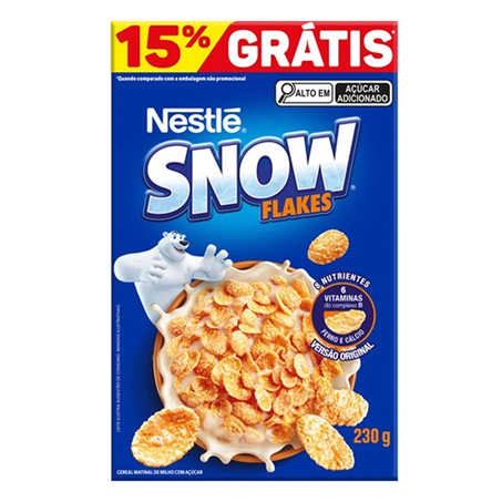 Cereal Nestlé Snow Flakes 15% Grátis 230g