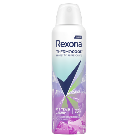 DESODORANTE AEROSSOL REXONA THERMOCOOL ICE TEA E JASMIM 150ML