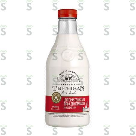  Leite Pasteurizado Fazenda Trevisan Semidesnatado Tipo Aitro 1lt