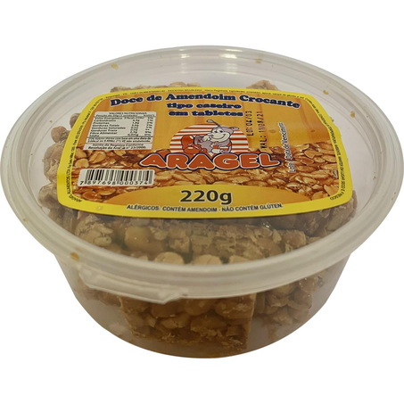 Doce de Amendoim Crocante Aragel 220g