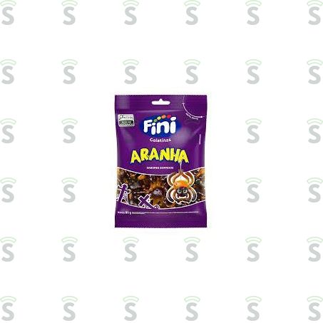  Bala Fini Gelatina Aranha 80gg
