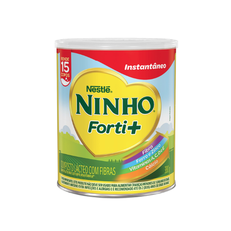 COMPOSTO LÁCTEO INSTANTÂNEO NESTLÉ NINHO FORTI + C/FIBRA LATA 380G