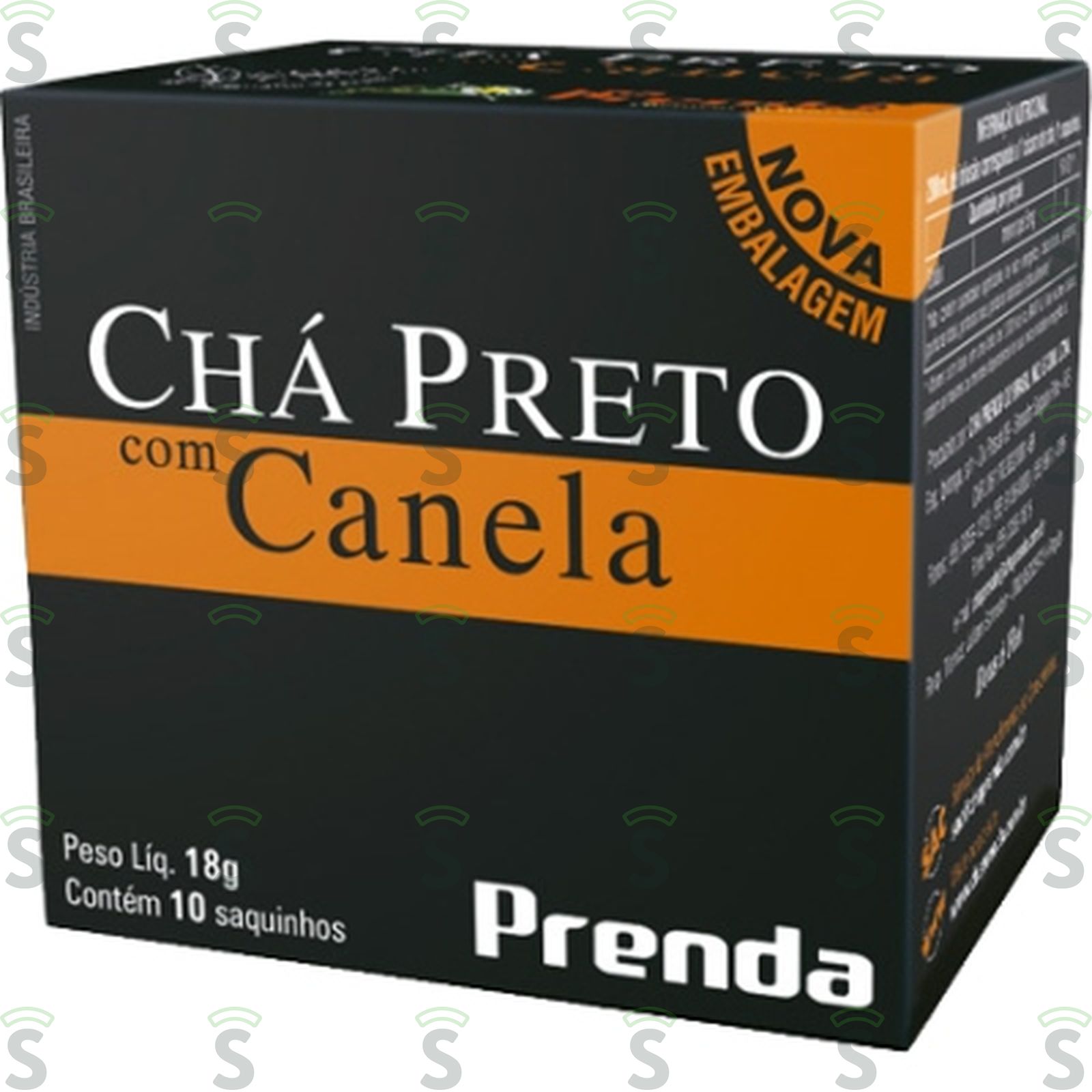 Prenda-cha preto c/canela c/10