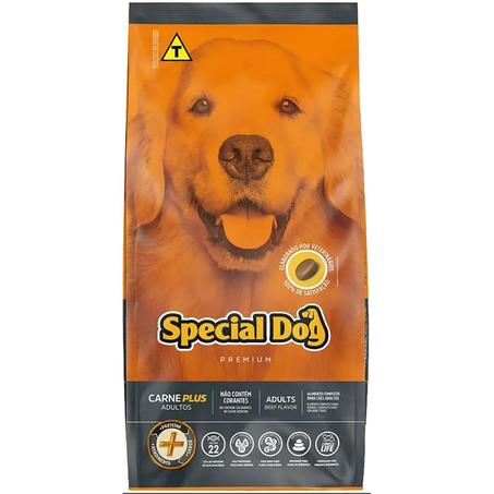 Ração Special Dog Plus 10,1kg - Adultos - Carne
