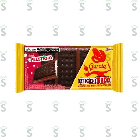  Choc Trio Garoto 90g Prestigio