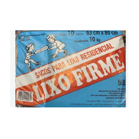 SACO LIXO FIRME 50LTS.