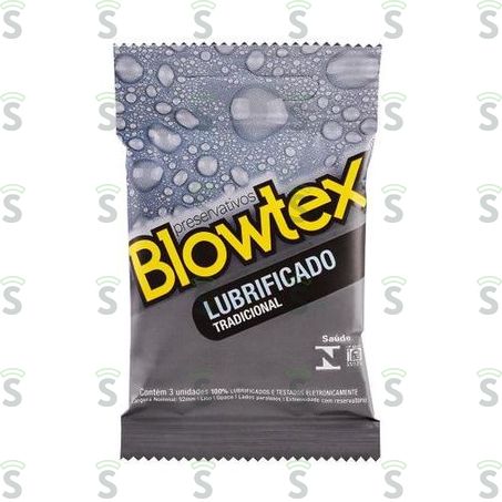  Preservativo Blowtex Lubrificado Tradicional Embalagem 3un