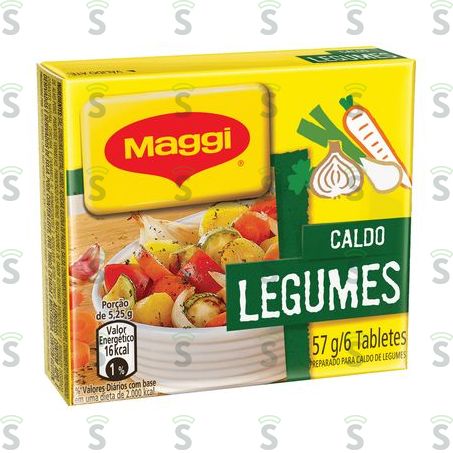  Caldo Em Cubos Maggi Legumes Caixa Com 6un - 57gr