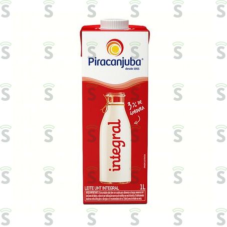 Leite Uht Integral Piracanjuba Caixa Com Tampa 1lt