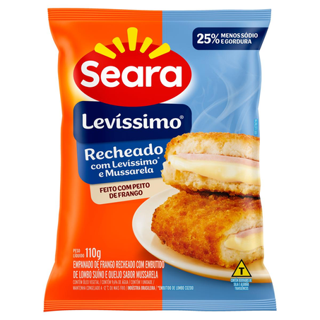 Empanado Seara 110g - Levíssimo - Mussarela