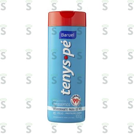  Desodorante Para Os Pés Baruel Tenys Pé Menta Fresh Frasco 100gr