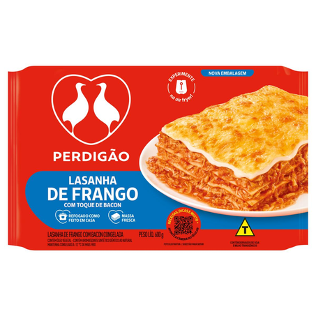 Lasanha Perdigão 600g - Frango e Bacon
