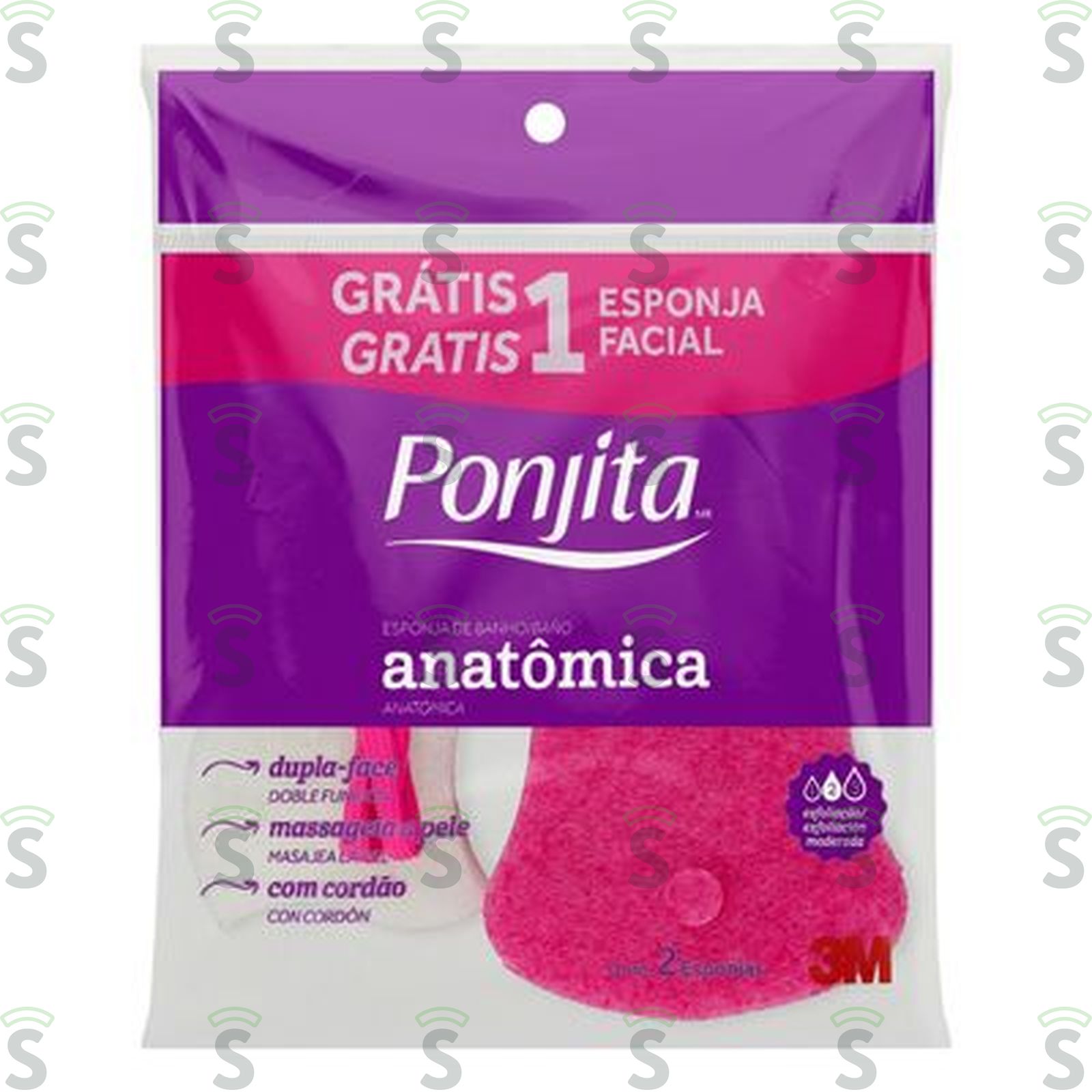 Esponja Para Banho Ponjita Acqua Embalagem 1UN