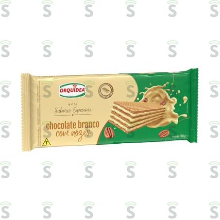  Orquidea-wafer 100g Choco Branco C/nozes