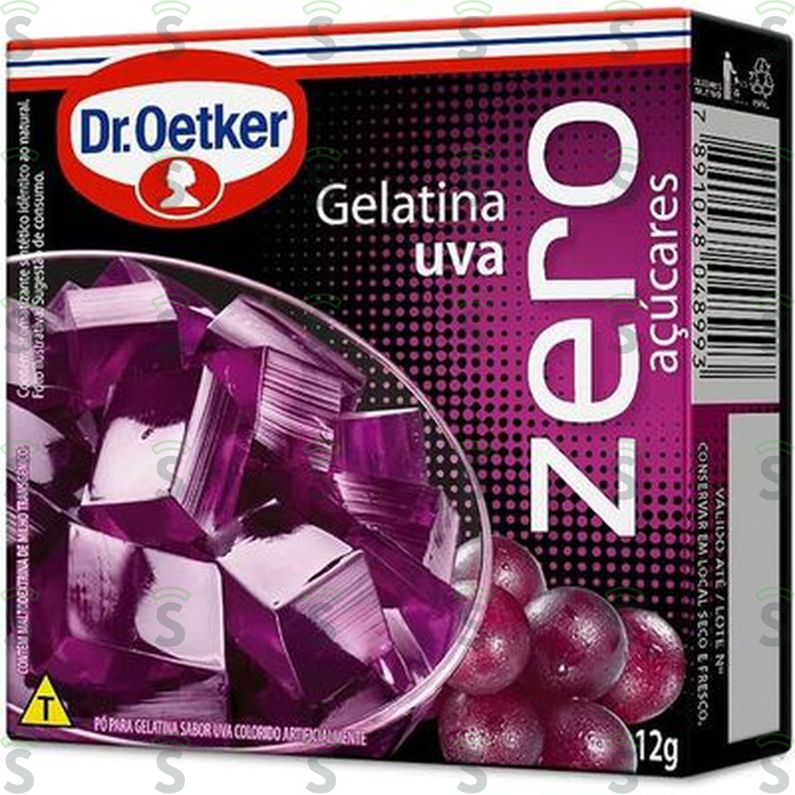Gelatina oetker zero uva 12g