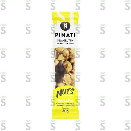  Barra de Cereal Super Saúde Pinati Nuts Banana Embalagem 30g