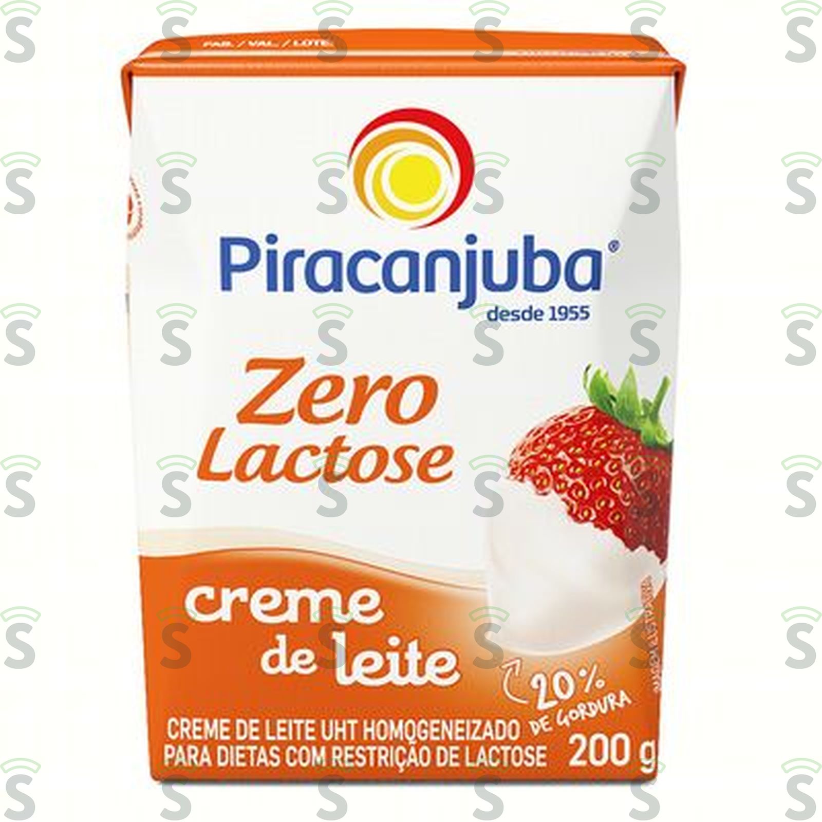 Creme de Leite UHT Homogeneizado Piracanjuba Zero Lactose Caixa 200gr
