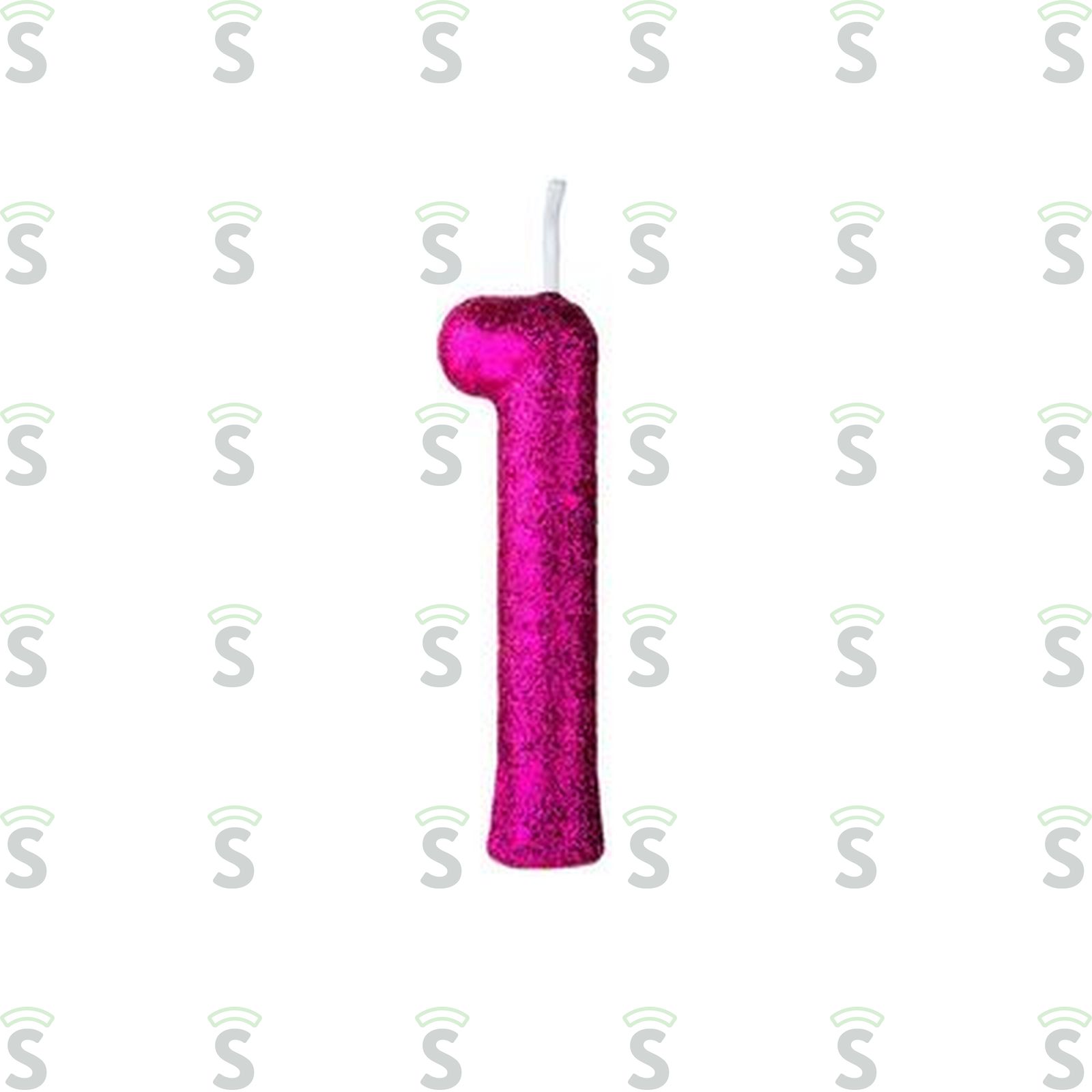 Vela de Aniversário Regina Cintilante Pink Nº1 Embalagem 1UN