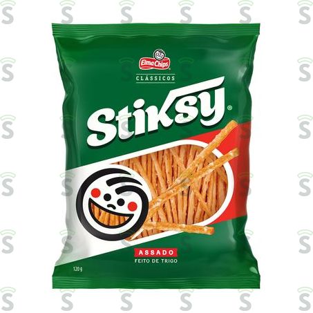  Salgadinho de Trigo Elma Chips Stiksy Clássicos Pacote 120g