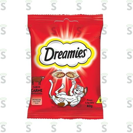  Petisco Para Gatos Adultos Dreamies Carne 40g