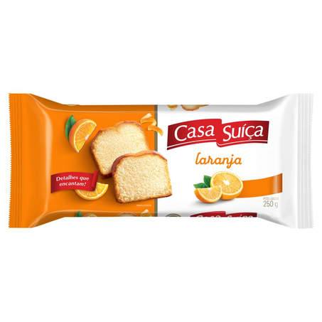 Bolo Casa Suíça 250g - Café da Manhã - Laranja