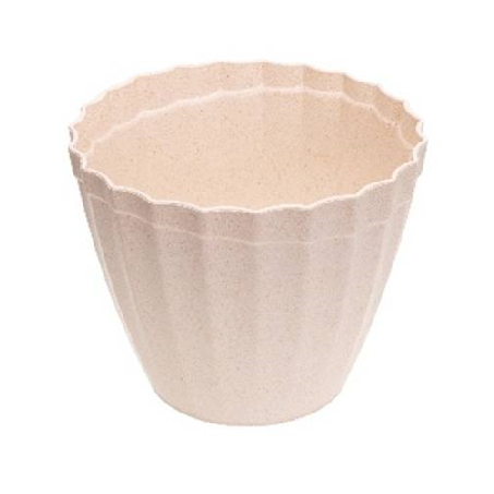 Vaso Plisado Evo 15cm Marfim