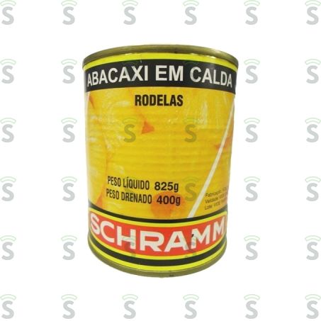  Abacaxi Em Calda Schramm Rodelas Lata 825gr