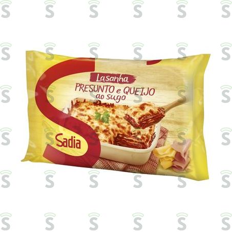  Lasanha Sadia Presunto e Queijo Ao Sugo 600g