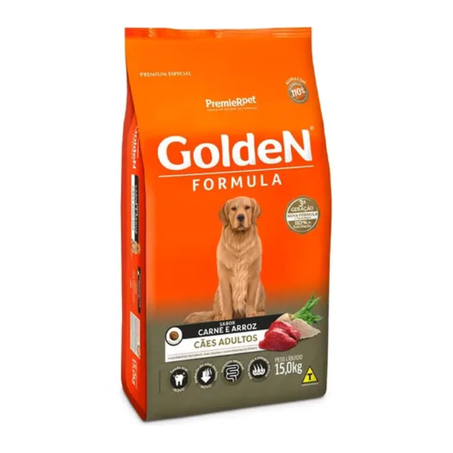Ração Golden Fórmula para Cães Adulto Sabor Carne 15kg